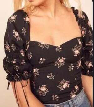 Reformation Nina Top in Visalia Floral Print